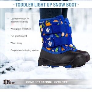 Ice Fields Kids' LED Snow Boots - Blue